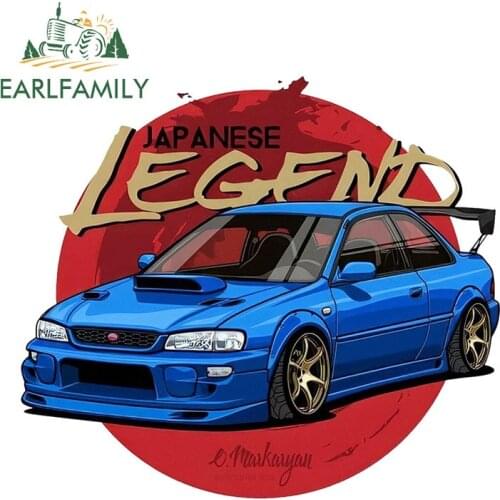 EARLFAMILY 13cm x 11.3cm Impreza 2.5 RS Funny Vinyl Sticker Car Bumper Decal Waterproof Car Styling Car Accessories for Subaru