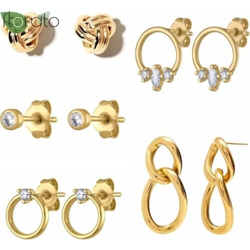 925 Silver Ear Needle Korean Girls Earrings 2021 Style Bijoux Womens Charming Stud Earrings Fashion Pendant Jewelry Wholesale