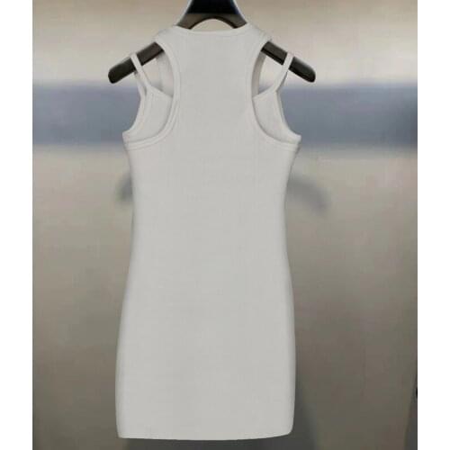 Womens summer sexy dress Slim casual American luxury brand with letters strapless party holiday dress women