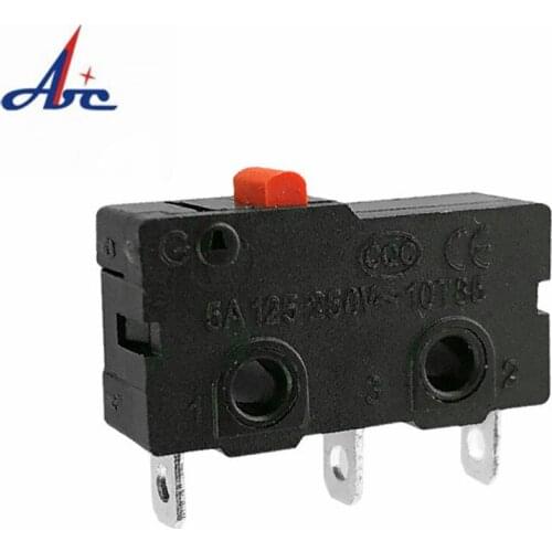 10pcs Limited Switch 3 Pin NO NC 5A 250VAC Micro Switch KW12-A Without Lever