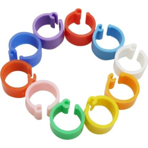 Pigeon foot ring Plastic foot ring Pigeon foot ring 8mm bird mark foot ring Bird breeding pigeon Poultry feeding 1000 Pcs