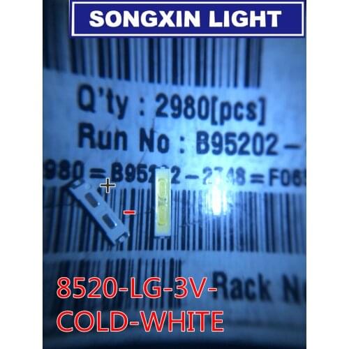 200PCS FOR LG SMD 8520 LED Innotek LED LED Backlight 0.5W 8520 3V Cool white 50-55LM TV Application