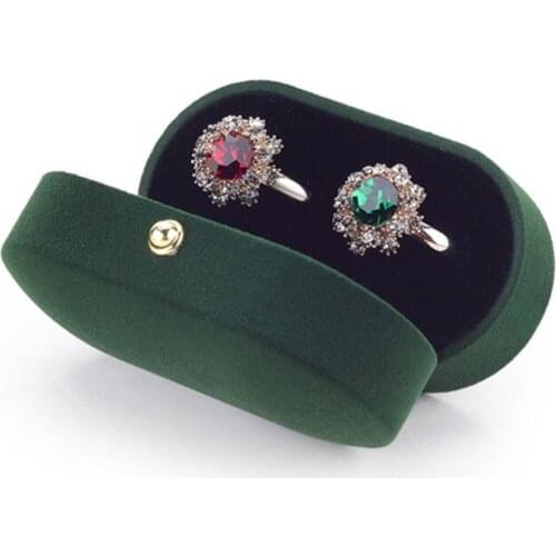 Velvet Trinket Box Ring Box Jewelry Organizer Double Rings BoxJewelry Box Wedding Gift Box