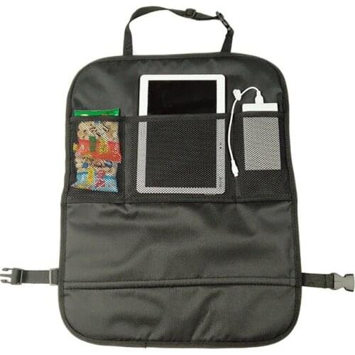 Car Seat Cover Kids Cartoon Car Seat Back Protector for Children Baby Storage Pocket Wear Resistant Anti-kick Mat