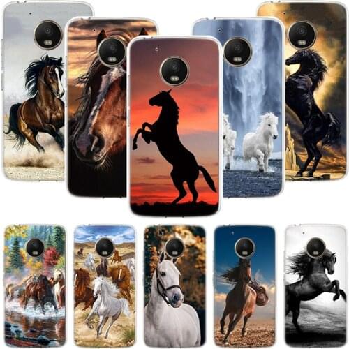 Horse Great Beauty Galloping Phone Case For Motorola Moto G9 G8 G7 G6 G5 E6 E5 E4 Plus Play Power One Action Macro Coque Cover C