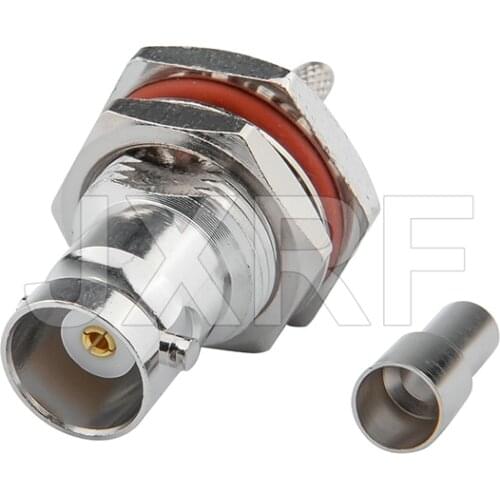 BNC female crimp RF connector BNC female crimp plug for RG316 RG174 LMR100 coaxial cable fast ship