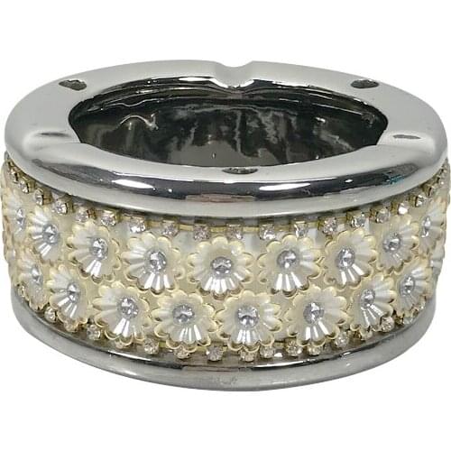 Exquisite fashion Carving flower ceramic ashtray Creative home decor ashtray