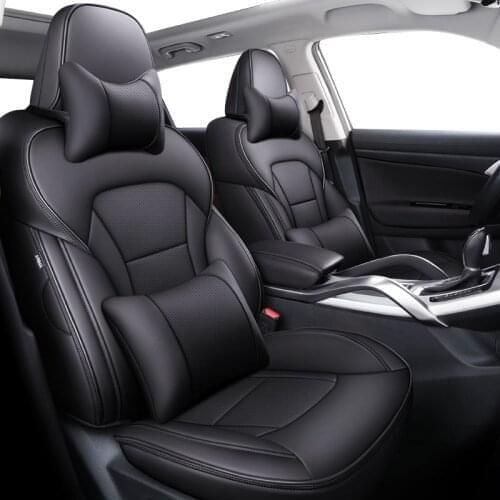 Leather Black blue Car seat covers For renault megane 2 3 master scenic captur clio fluence kangoo logan kadjar accessories