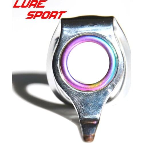 LureSport 4pcs Heavy Duty LRX guide one-piece frame Blue Ring Rainbow Ring Fishing Rod Building component Repair DIY Accessory