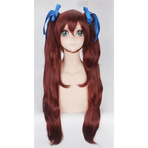 80cm Anime Game Fate/Stay Night Fate Grand Order Cosplay Akazawa Izumi Wig Role Playing Wigs Halloween Cosplay Brown Hair Wig