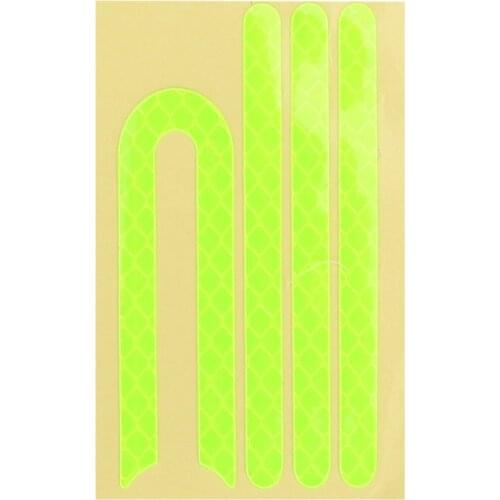Plastic Reflective Stickers for Xiaomi M365 and Pro Electric Scooter Reflector Tags Bars U-Shaped Safety Protection Strips