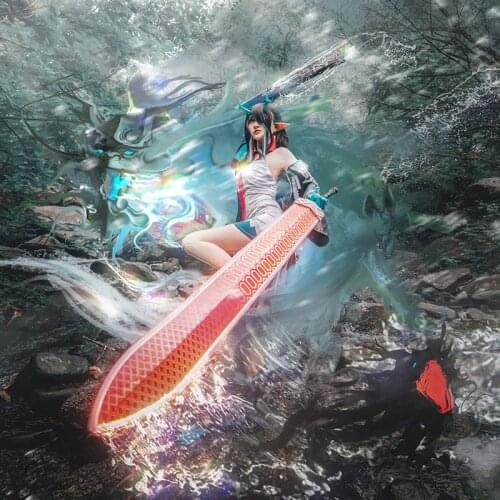 Customize Game Arknights Dusk Cosplay Costume Chinese Style Slim Hanfu Short Skirt Bodysuit Halloween Dress Up New