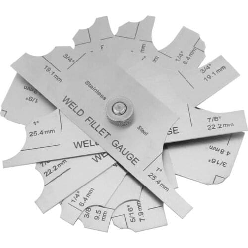Welding Gauge Weld Inspection Gage Test Ulnar Welder Weld Seam Bead Fillet Test Ulnar Ruler Inch And Metric