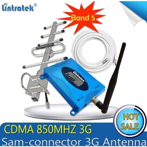 Lintratek GSM LTE 850Mhz CDMA 3G 4G repetidor de celular UMTS 850mhz amplificador sinal celular 3g signal booster 4G Antenna