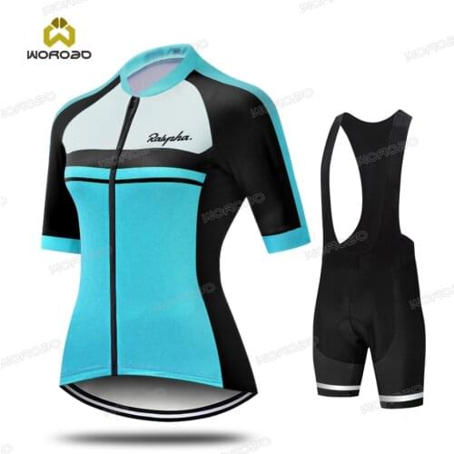 Female Cycling Jersey Short Sleeve Set Lady Cycling Clothing Fashion Bicycle Wear MTB Clothes Ropa Ciclismo Breathable Quick-Dry