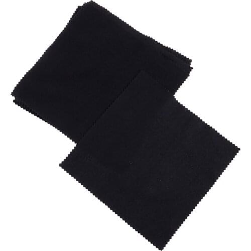 10pcs Cleaning Glasses Lens Clothes Black Glasses Cloth Microfiber Cleaner Cloths Eyeglasses Cloth Eyewear Accessories