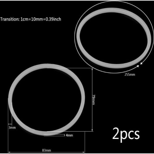 2Pcs 8.3cm Rubber O Shaped Replacement Gaskets Seal Ring Part For Blender Juicer