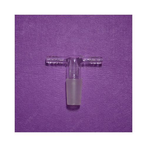 24/40,Glass Adapter,Dual Connecting Tee,Double Hose Inlet,Lab Glassware