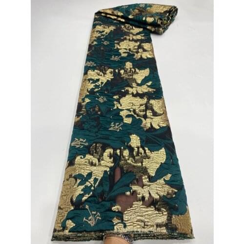 5yards/pc) Beautiful green gold African tulle lace big lily flowers pattern jacquard net lace fabric for gorgeous dress FZZ1061