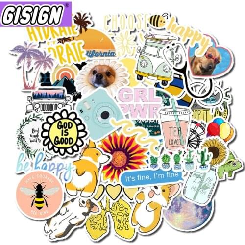 50Pcs VSCO Stickers Girl Thing Cool Waterproof Stickers For Skateboard Laptop Motorcycle Car Pack Decal Anime Girls Stickers