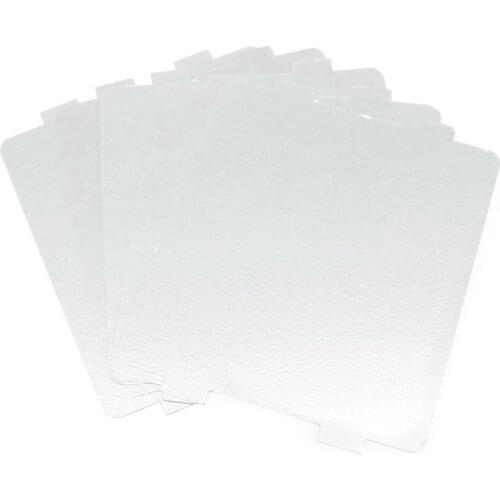 7pcs 9.9cm*10.8cmcm Spare parts thickening mica Plates microwave ovens sheets for Galanz Midea Panasonic LG etc.. magnetron cap