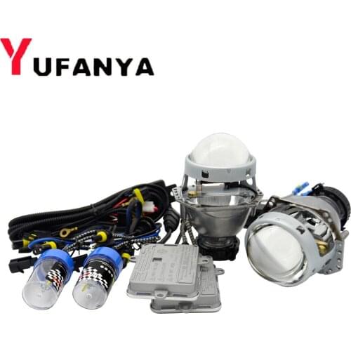 3.0 inch car hid bi xenon projector lens 55w xenon ballast xenon bulb car assembly kit fit for D1 D2 D3 D4 model car