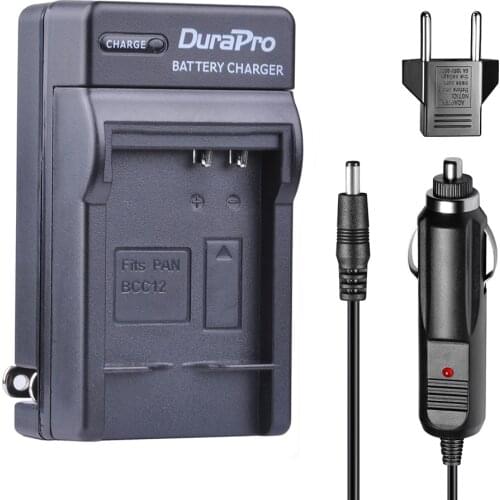 CGA-S005 CGA S005 DMW-BCC12 NP-70 Car Charger Wall Charger with EU Plug for PANASONIC DMC-FX8 FX9 FX10 FX12 FX50 FX150 LX1 LX2