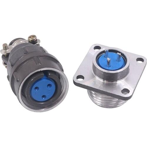 CX16 Waterproof 3Pin 4Pin 5Pin 7Pin 9Pin Female Plug Male Socket Electrical Connector Aviation LED Power Adapter 16mm Hole Size