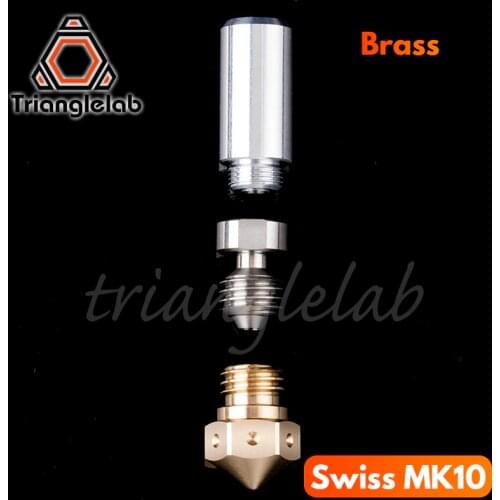 Super high quality Micro Swiss MK10 All Metal Hotend Kit MK10 Nozzle M7 3D printer kit Threaded Nozzle three kinds of material