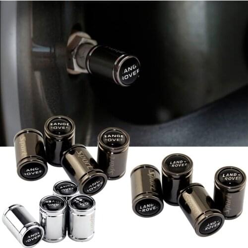 Alloy Car Tire Valve Cover for Land Rover Range Rover Velar Evoque Sport Discovery Freelander Wheel Stem Caps Auto Decoration