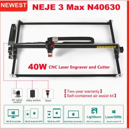 NEJE Master 2s Max 30W CNC Laser Engraver Cutter Wood Cutting Engraving Machine with Bluetooth APP Control LaserGRBL Lightburn