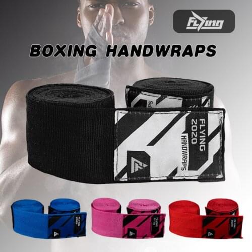 FLYING 1 Pair Cotton Kick Boxing Wraps Bandage Men Sanda Taekwondo Muay Thai Guantes De Boxeo MMA Wrist Straps Equipment 3 4 5M