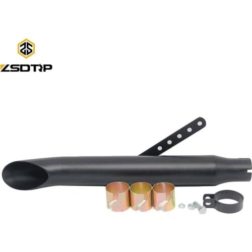 Black colors ZSDTRP racing motor modified exhaust muffler without adjustable pressure beautiful sound case for harley motor