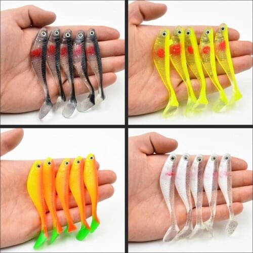 1pcs/lot Soft Fishing Lure 8cm 5.3g Pesca Fishing Wobblers silicone bait isca artificial carp Fishing Swimbaits Fishing tackle