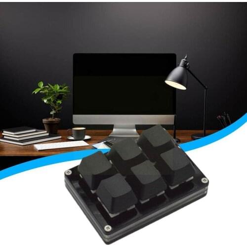 6-key Keyboard Kit Custom Keypad Programmable Mechanical USB Macro Keys Programming Macropad Gaming Shortcut Keypad Keys Cu Y7G5