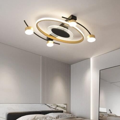 Modern Led Ceiling Lights Creative Room Lamp For Kids Bedroom Living Room Kitchen Nordic Black Dimmable Ceiling Indoor Lighting