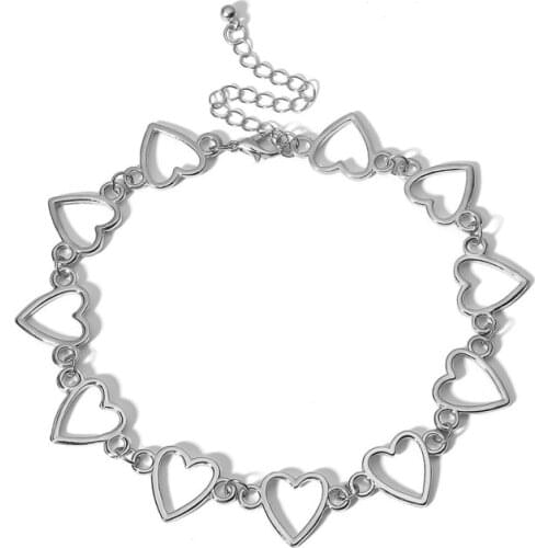 Kpop Heart Choker Necklace Party Gift For Women Lover Collar New Fashion Christmas Jewelry Wholesale Halloween