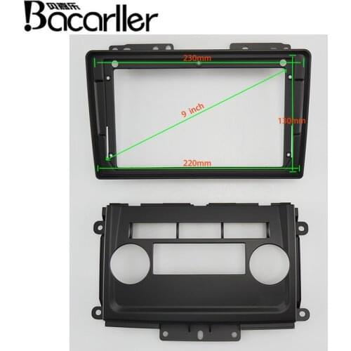 9 inch Car Fascia Radio Panel for NISSAN Frontier Xterra Equator 2009-2012 Dash Kit Install Facia Console Bezel Plate