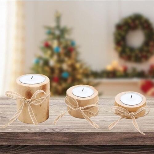 Fashion Crafts Pine Candlestick Meaty Small Flower Pot Handmade Candle Holder Home Decoration