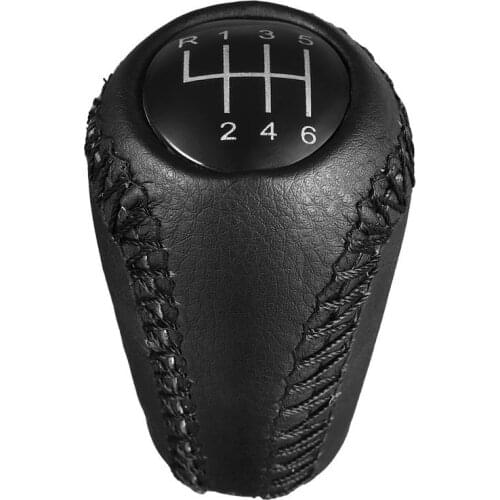 Pu Leather Shift Lever Knob For MAZDA 3 5 6 CX-7 MX-5 Manual Car Gear Shifter Knob