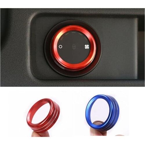 Car Volume rear Air Conditioning Knobs Audio Control Button Knob ring cover Fit For Land Rover Discovery Sport 2015-2021