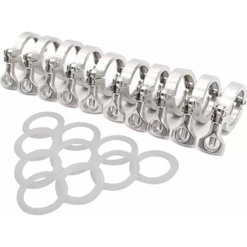1.5"2"2.5"3"3.5"4"Stainless Steel Sanitary Tri Clamp Clamps Clover for Ferrule SS304