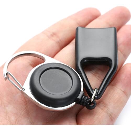 Silicone Sticker Lighter Leash Safe Stash Clip Retractable Keychain Holder Cover