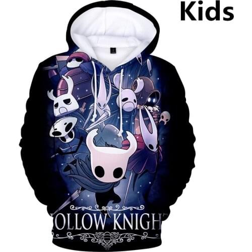 2 to 14 Years kids hoodies Hollow knight 3d printed sweatshirt boys girls hoodie harajuku Kids cartoon Teen clothes Jacket Tops