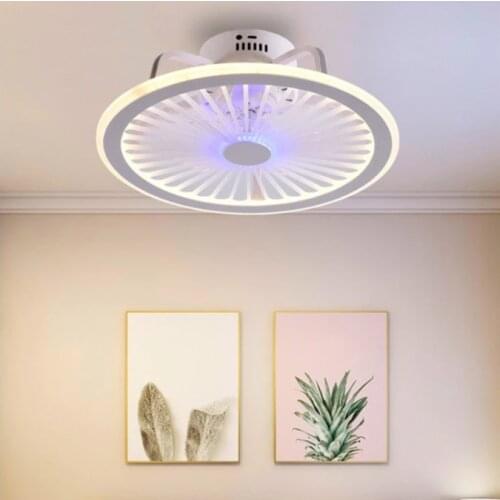 Ouyang Chen lighting intelligent ceiling fan lamp modern design led creative lamp bedroom study restaurant three color remote co