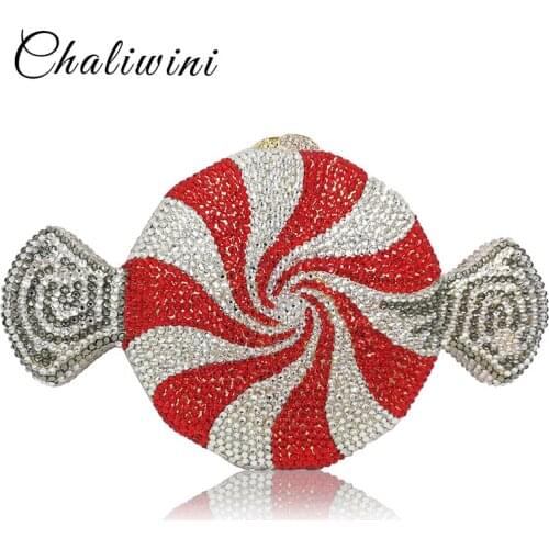 British Striped Evening Crystal Bags Ladies Wedding Dress Handbags Women Diamond Banquet Clutch Bag Bridal Clutches Bride Purse