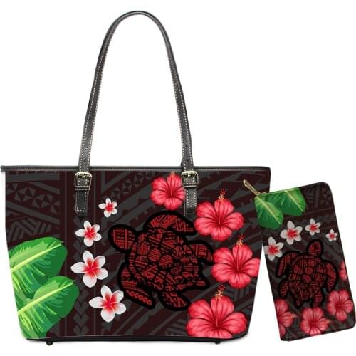 Ladies Luxury Handbags 2pcs Set Bohemia Floral Printed Women Shoulder Bag And Purse 2021 Sac Femme Wholesale Free Dropshipping