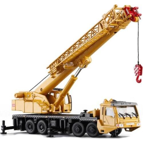 1:55 Scale Diecast Engineering Vehicles Metal Alloy Car Models Toys Platform Crane Hoisting Hoist Lifter Machine Truck For Kids