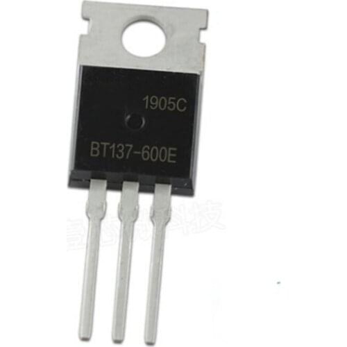 10PCS/lot BT137-600E BT137 BT137-600 TO-220 600V Triacs RAIL TRIAC new original IC