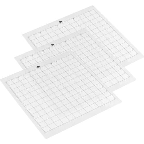 3Pcs/set 12*24in Replacement Cutting Mat Transparent Adhesive Mat With Measuring Grid For Silhouette Cameo Plotter Machine Tools